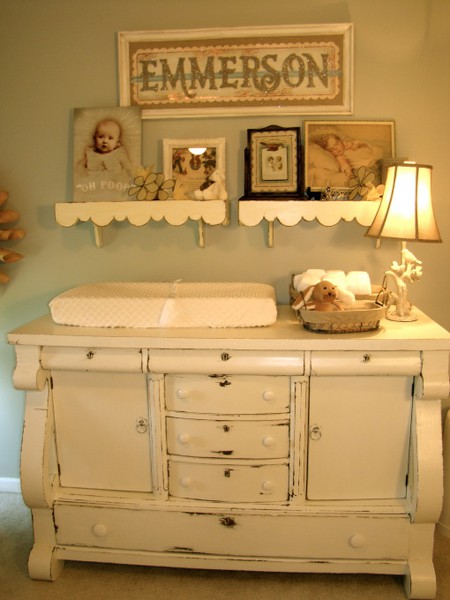 vintage changing table