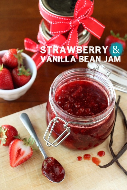 Strawberry & vanilla bean jamApplePins.com