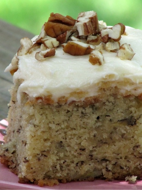 Best Ever Banana Cake With Cream Cheese FrostingApplePins.com