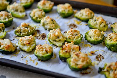 BRUSSELS SPROUTS STUFFED WITH CHEESEApplePins.com